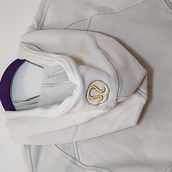 Lululemon Women's Scuba Oversized Half-Zip Hoodie cream Size XS/S - Picture 8 of 16